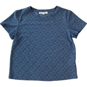 Wallflower | Blue Eyelet Top | Medium